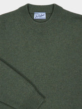 Prada Military Green Re-Cashmere Crew-Neck Sweater