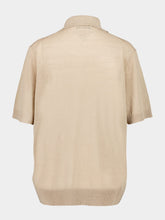 Prada Beige Linen Cotton Polo Shirt
