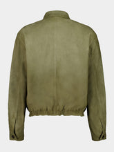 Prada Salvia Green Leather Jacket