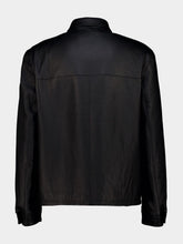 Prada Black Nappa Leather Zip Jacket