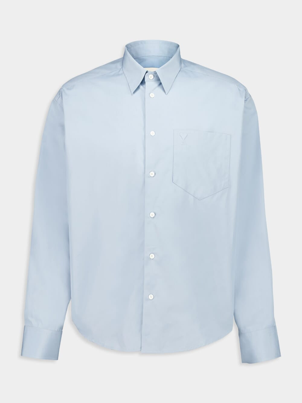 Ami Paris Sky Blue Cotton Boxy Shirt | Fashion Clinic Ami Paris Sky Blue Cotton Boxy Shirt | Fashion Clinic