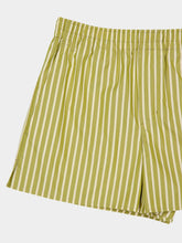 Ami Paris Khaki Cotton Elasticated Shorts