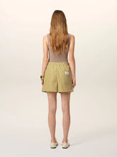 Ami Paris Khaki Cotton Elasticated Shorts