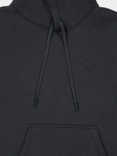 Ami Paris Anthracite Grey Embossed Hooded Sweatshirt