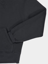 Ami Paris Anthracite Grey Embossed Hooded Sweatshirt