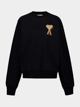 Ami Paris Black Ami de Coeur Cotton Sweatshirt