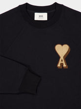 Ami Paris Black Ami de Coeur Cotton Sweatshirt