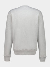 Ami Paris Ash Grey Cotton Knitted Ami De Coeur Sweatshirt