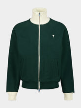 Ami Paris Bottle Green Ami de Coeur Cotton Sweatshirt