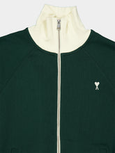 Ami Paris Bottle Green Ami de Coeur Cotton Sweatshirt