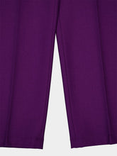 Ami Paris Purple Pleated Wool Pants