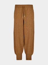 Ami Paris Camel Wool Knitted Track Pants