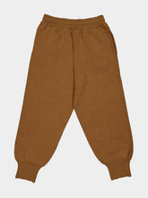 Ami Paris Camel Wool Knitted Track Pants