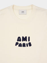 Ami Paris Beige Cotton Patch T-Shirt