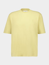 Ami Paris Yellow Cotton T-Shirt Petit Ami de Coeur
