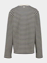 Ami Paris Black and Ivory Ami de Coeur T-Shirt