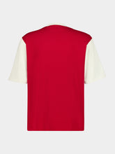 Ami Paris Ruby Red Cotton Logo T-Shirt