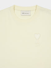 Ami Paris Ivory Ami de Coeur Cotton Boxy Fit T-Shirt