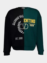 Valentino Garavani Patchwork Logo-Print Sweatshirt