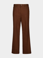 Valentino Garavani Tobacco Brown Wide-Leg Trousers