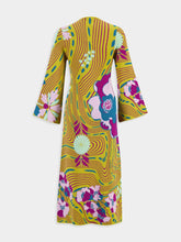 Paula Varvara Floral Psic Jacquard Dress