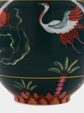 La DoubleJ Bubble Green Handpainted Porcelain Vase