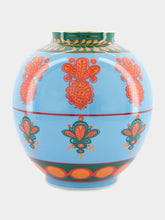 La DoubleJ Bubble Blue Porcelain Vase