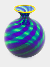 La DoubleJ Blue Murano Glass Mini Vase