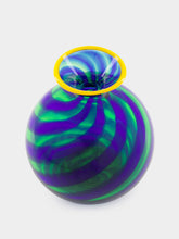 La DoubleJ Blue Murano Glass Mini Vase