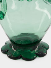 Gordiola Naucratis Green Glass Vase