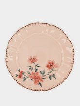 Paravicini Veranda Peach Rose Ceramic Dinner Plate