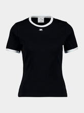 Courrèges Black Signature Contrast T-Shirt