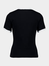 Courrèges Black Signature Contrast T-Shirt
