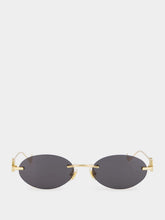Valentino Garavani Black Bejewelled Metal Sunglasses