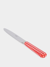 Sabre Paris Vichy Red Dinner Knife