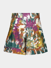 Virgo Ocotillo Printed Linen Wide-Leg Shorts