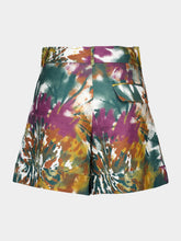 Paula Virgo Ocotillo Printed Linen Wide-Leg Shorts