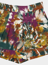 Paula Virgo Ocotillo Printed Linen Wide-Leg Shorts