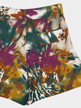 Paula Virgo Ocotillo Printed Linen Wide-Leg Shorts