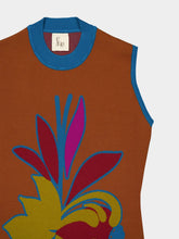 Paula Vitoria Caramel Café Jacquard Dress with Fringes