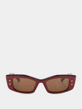 Valentino Garavani V-Quattro Bordeaux Sunglasses