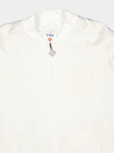 Casablanca Off-White Satin Bomber Jacket