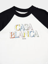 Casablanca Black and White Logo Baseball Long Sleeve T-Shirt