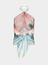 Casablanca Ethereal Silk Scarf Top