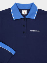 Casablanca Navy Punto Polo Collared Sweatshirt