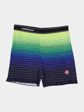 Casablanca Gradient Shirred Cotton Shorts