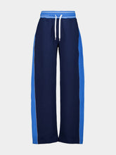 Casablanca Navy Low-Rise Cotton Joggers