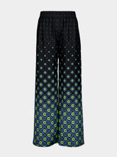 Casablanca Black Degrade Monogram Silk Trousers