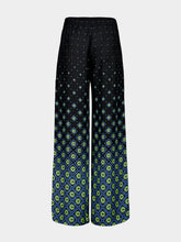 Casablanca Black Degrade Monogram Silk Trousers