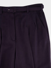 Gabriela Hearst Dark Navy Vargas Straight-Leg Pants in Cashmere and Silk
